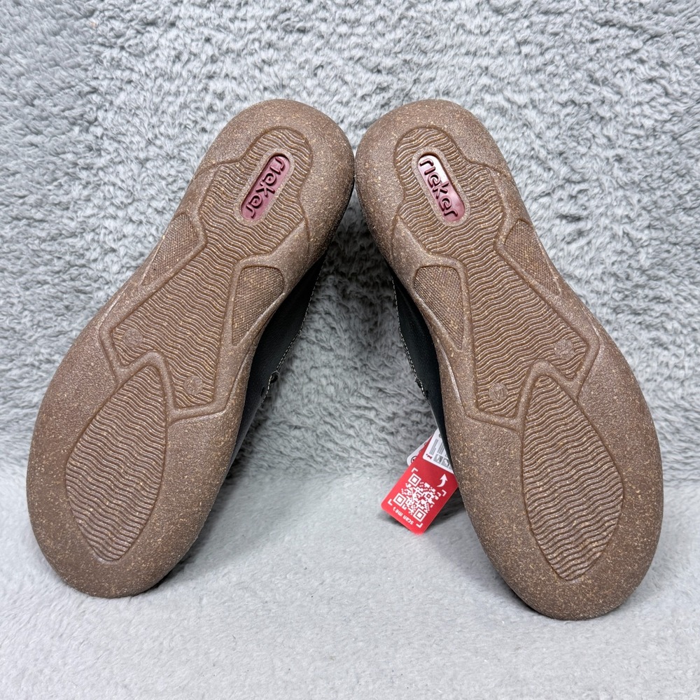 Rieker Antistress Womens Size 9.5 Close Toe Comfort Sandals Shoes Blue Leather - Picture 8 of 10